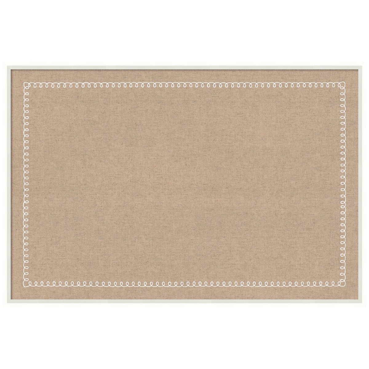 Pinboard White Scalloped Edge