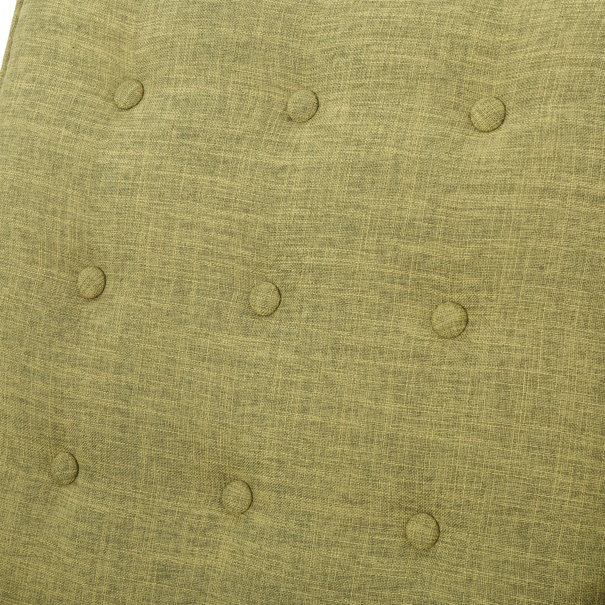 Mid-Century Modern Recliner With Button Tufted Waffle Stitch