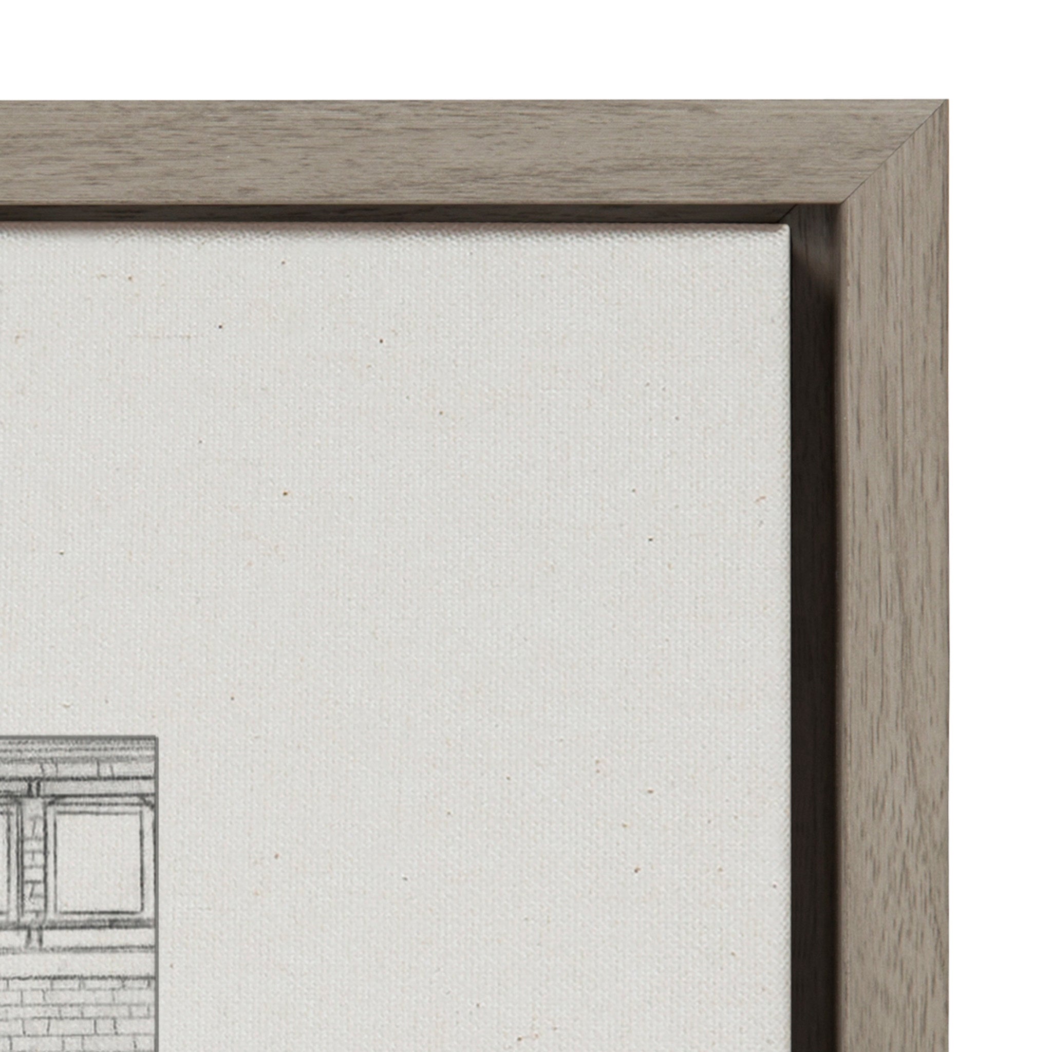 Sylvie Brick Building Façade 1 and Brick Building Façade 4 Framed Canvas Set by Viola Kreczmer
