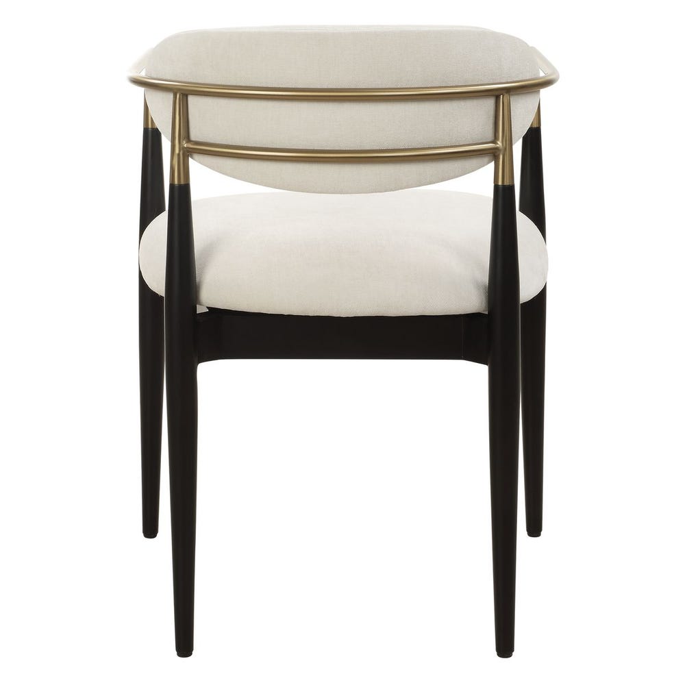 Rowan Black Velvet Dining Arm Chair
