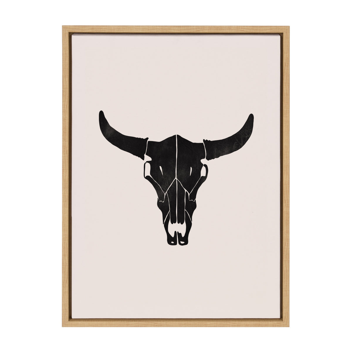 Sylvie Western Skull Framed Canvas by Honey Island Studio