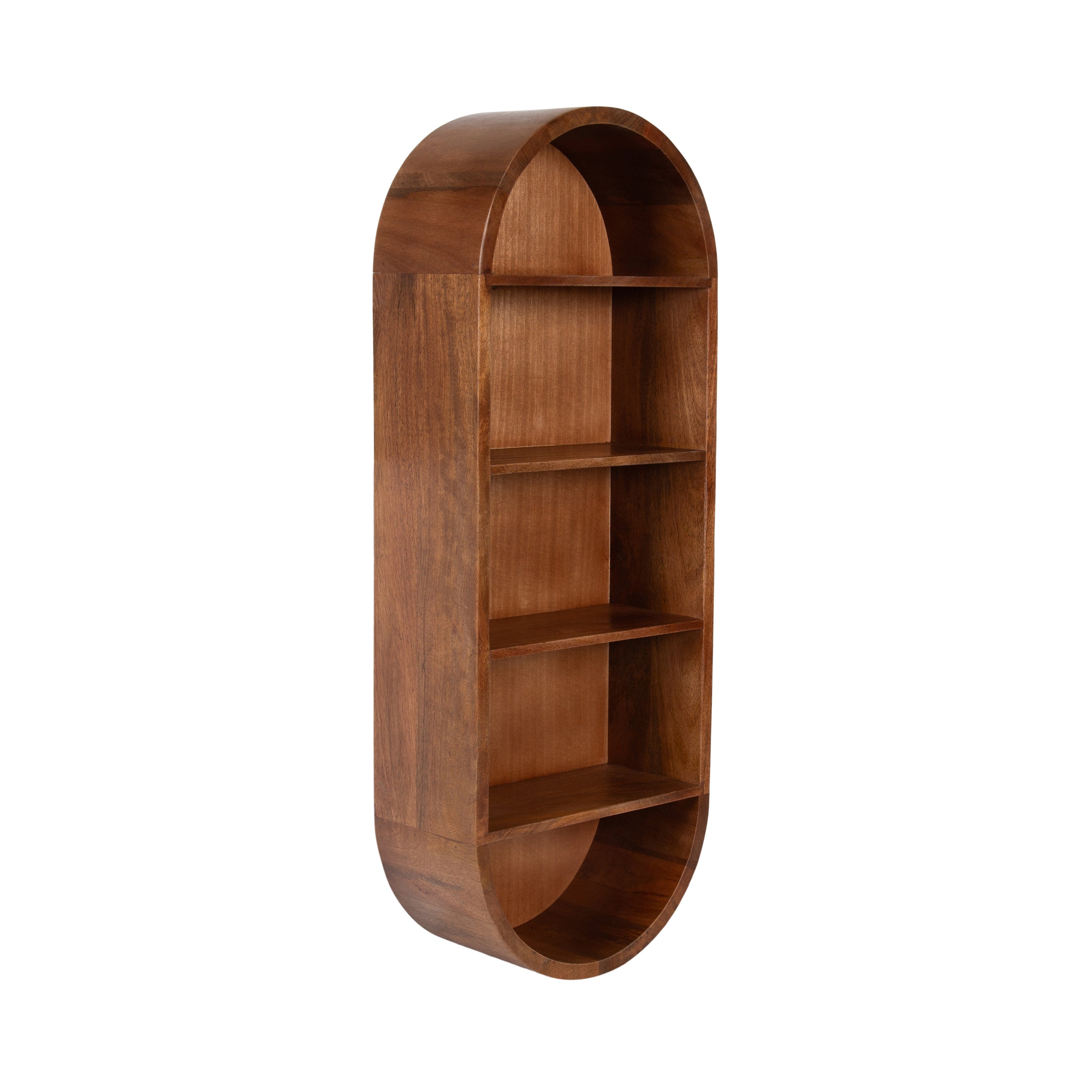 Hutton Wood Capsule Wall Shelf
