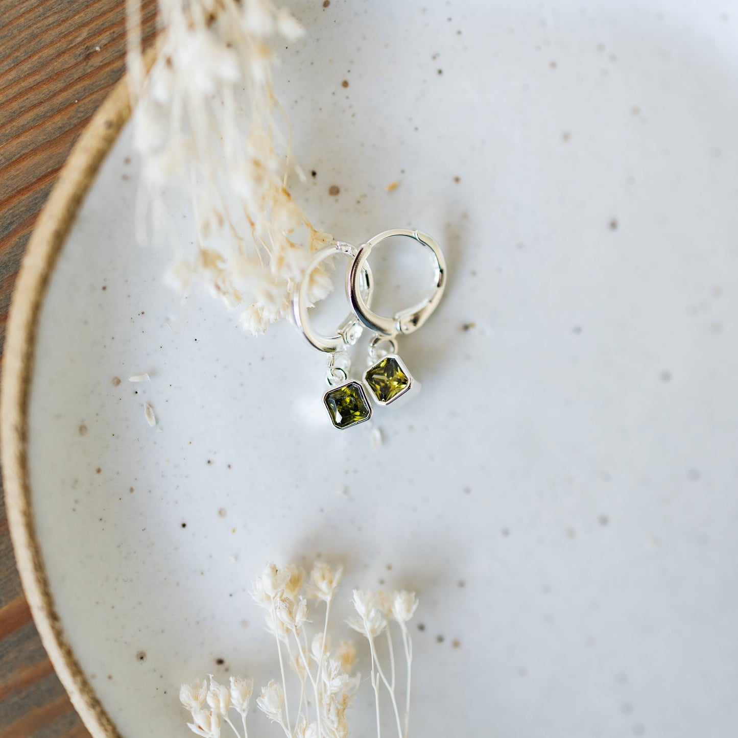 Prism Hoops-Moss Green