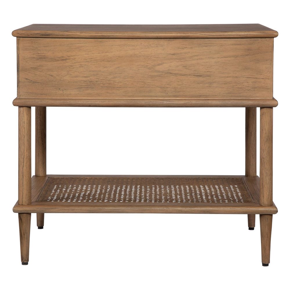 Callan Soft Oak Rattan Side Table