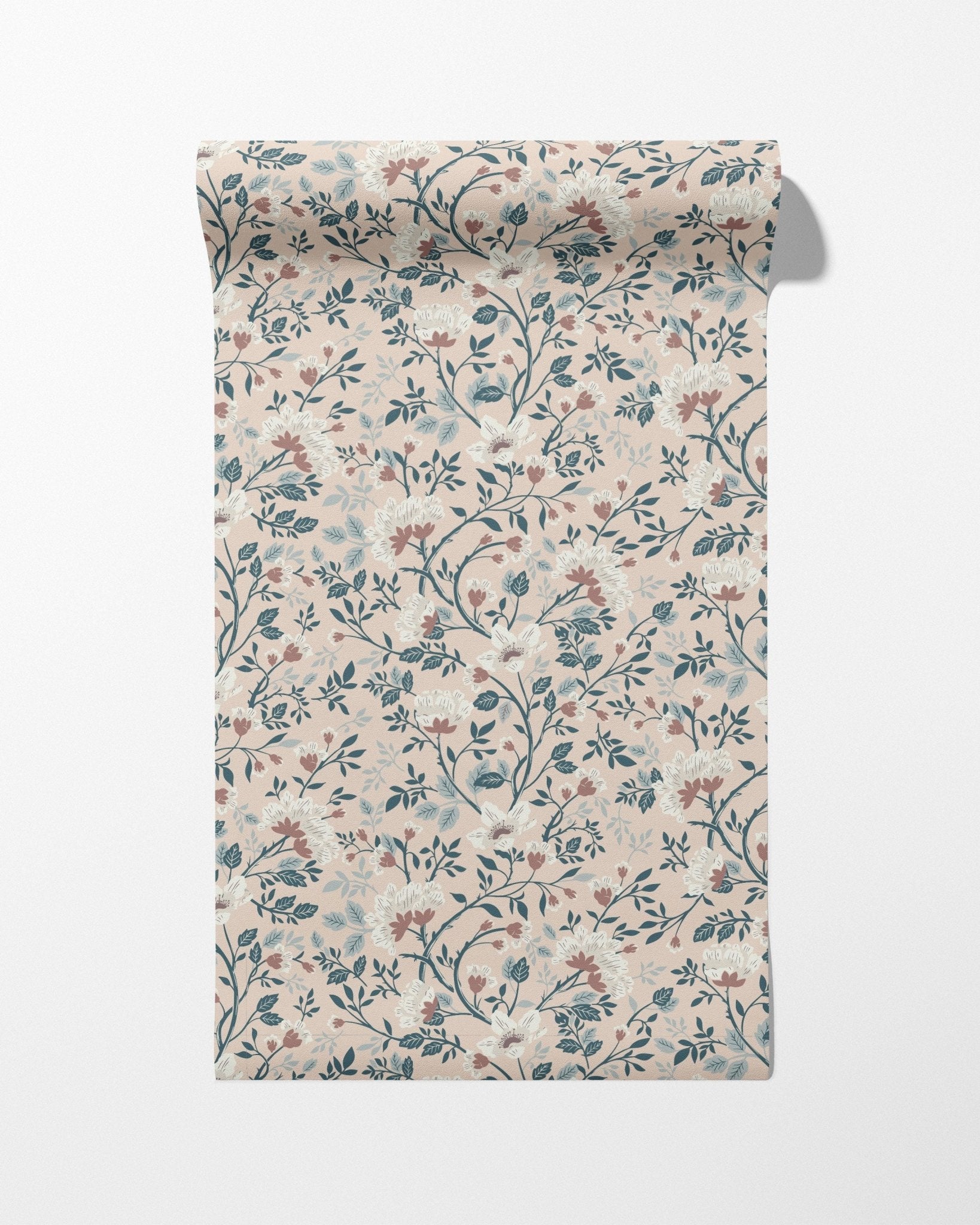 Camellia Study Wallpaper in Petal Cream