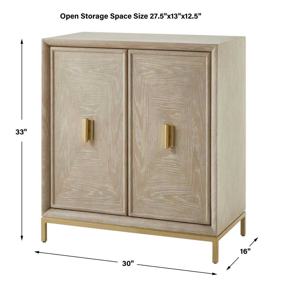 Aveline Cerused Oak Cabinet