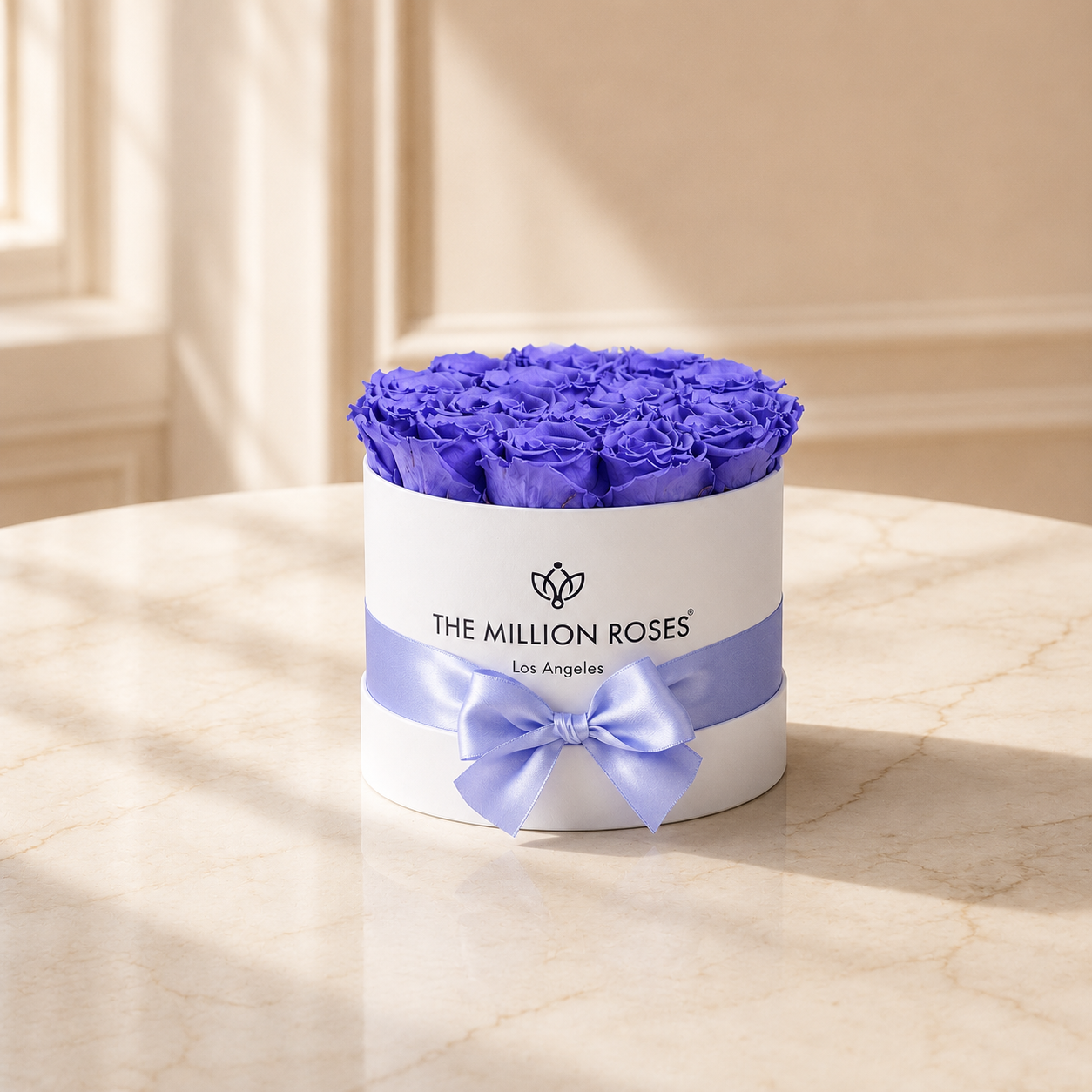 Classic White Box | Violet Roses