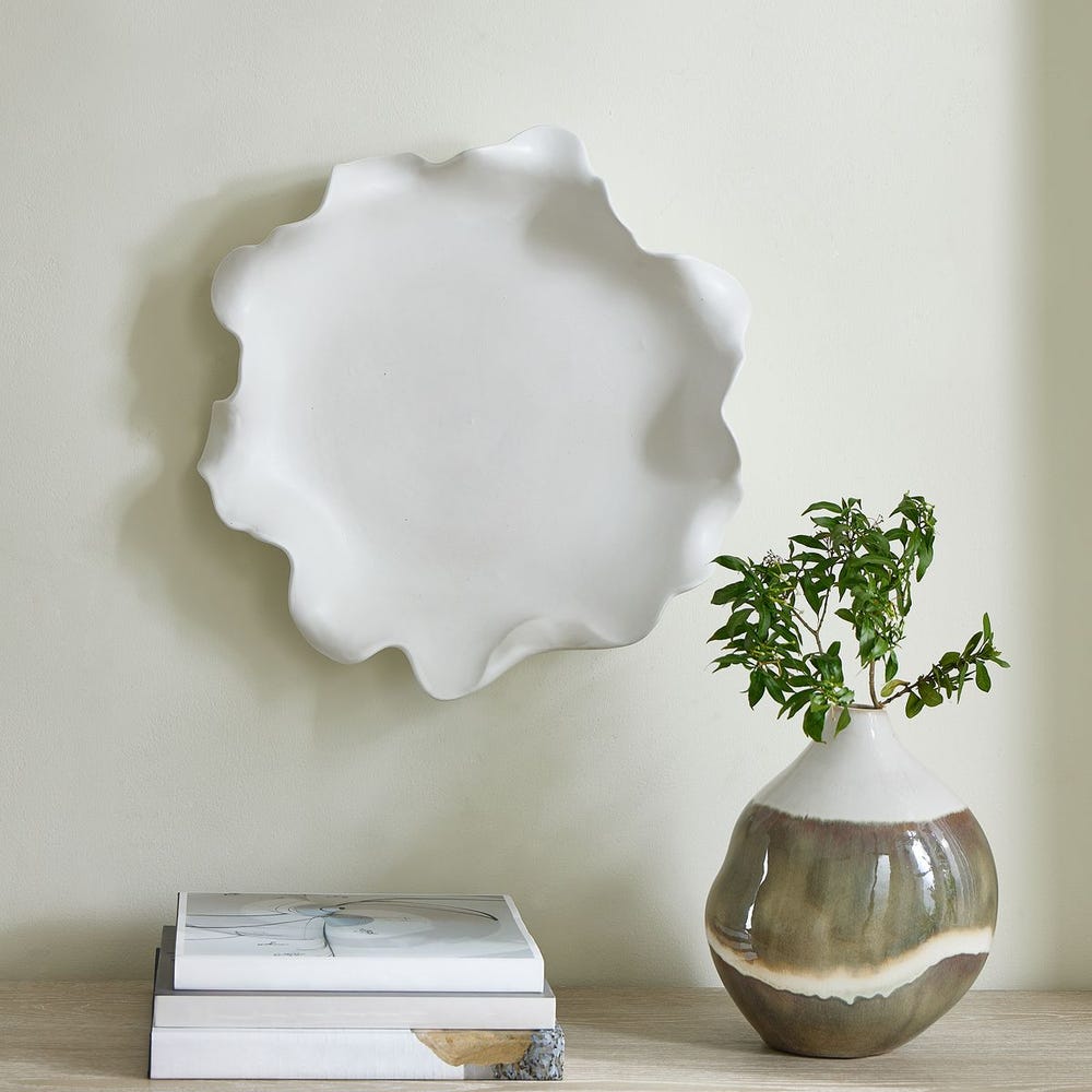 White Ceramic Indoor Outdoor Bowl
