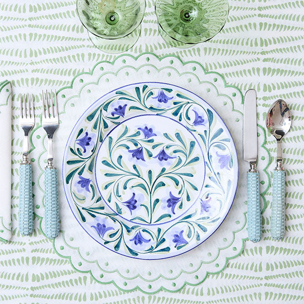 Carmen green linen placemat (set of 4)