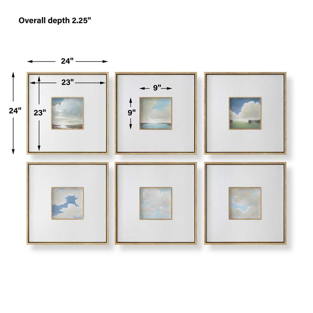 Cumulation Six-Piece Landscape Art Collection by Julie Houck