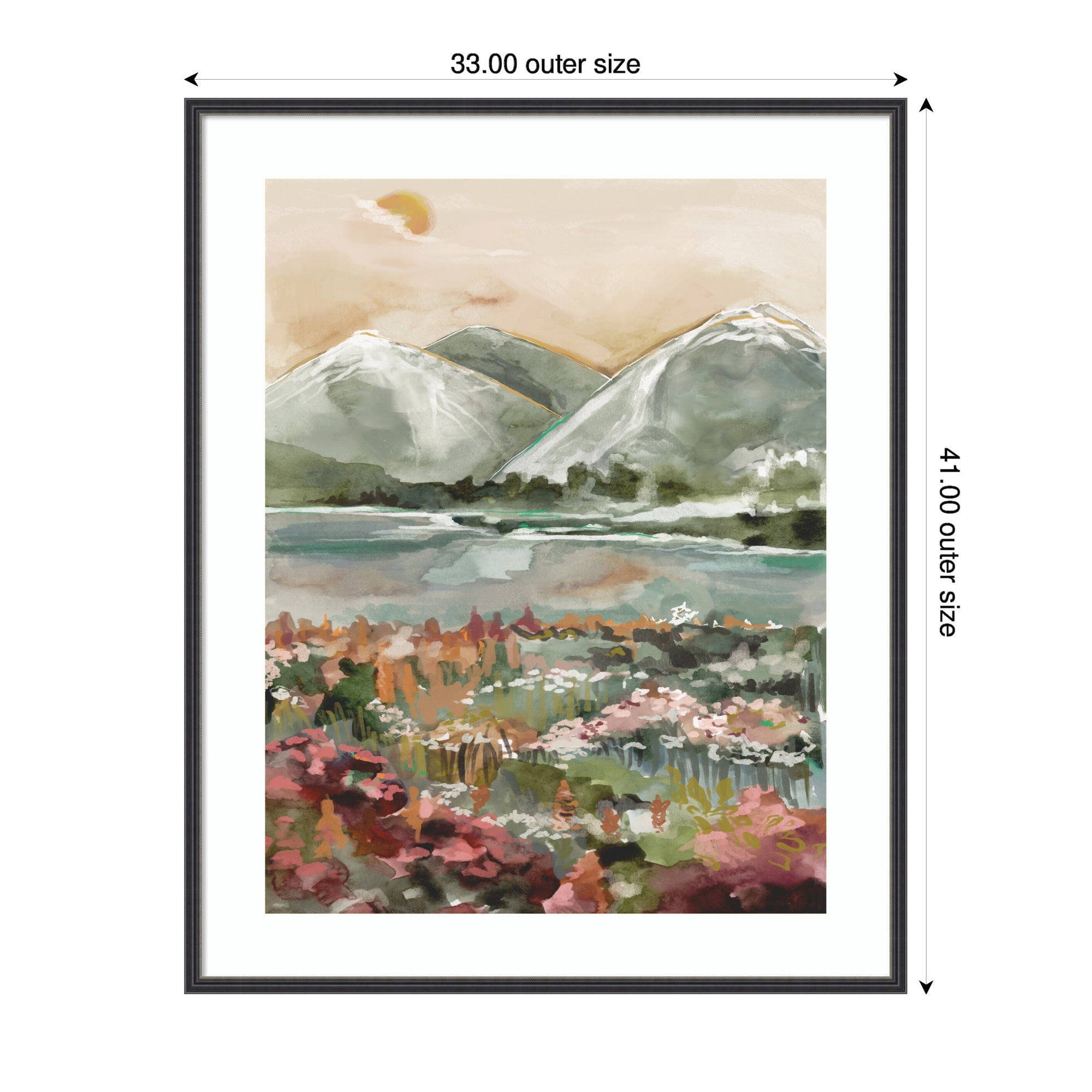 Framed Art Neutral Landscape 03 by Annie Quigley