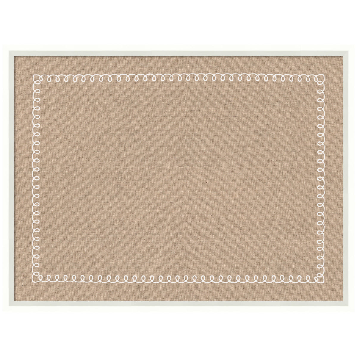 Pinboard White Scalloped Edge