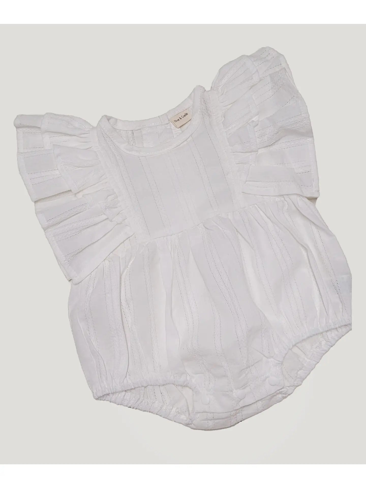 Bubble Ruffle Romper + Bow