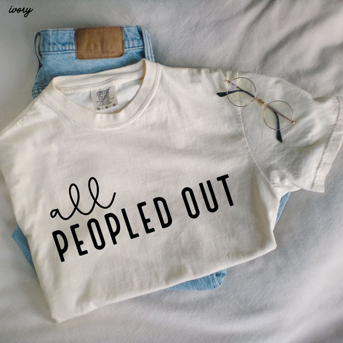 All Peopled Out Tee *8 Colors (S-3X)