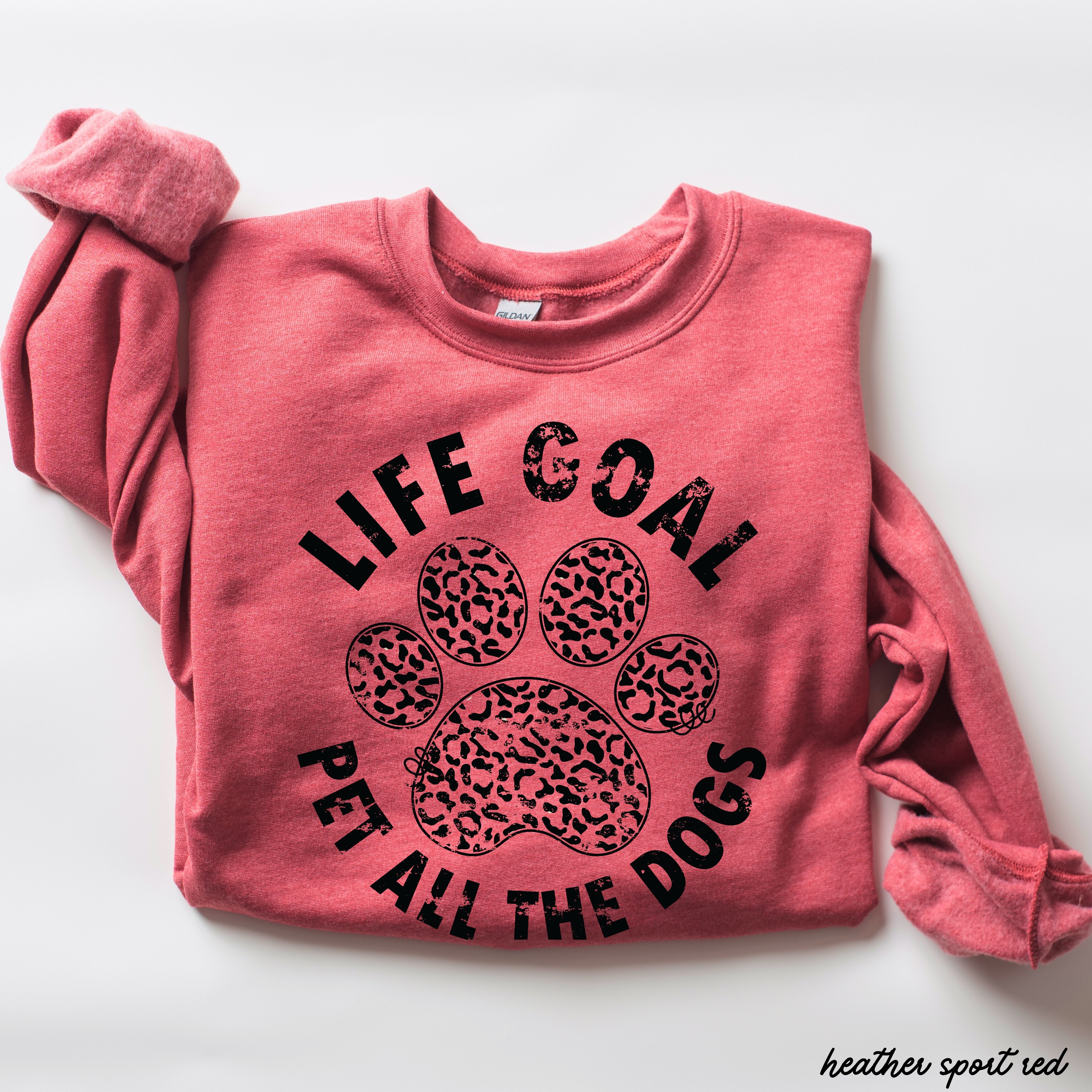 Pet All The Dogs Leopard Paw Sweatshirt *9 Colors (S-3X)