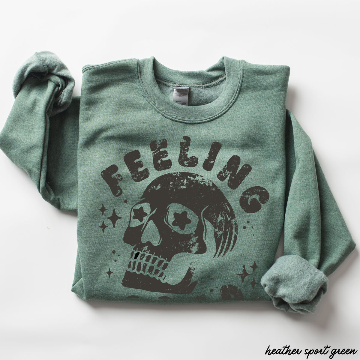 Feeling Good Skull Sweatshirt *7 Colors (S-3X)