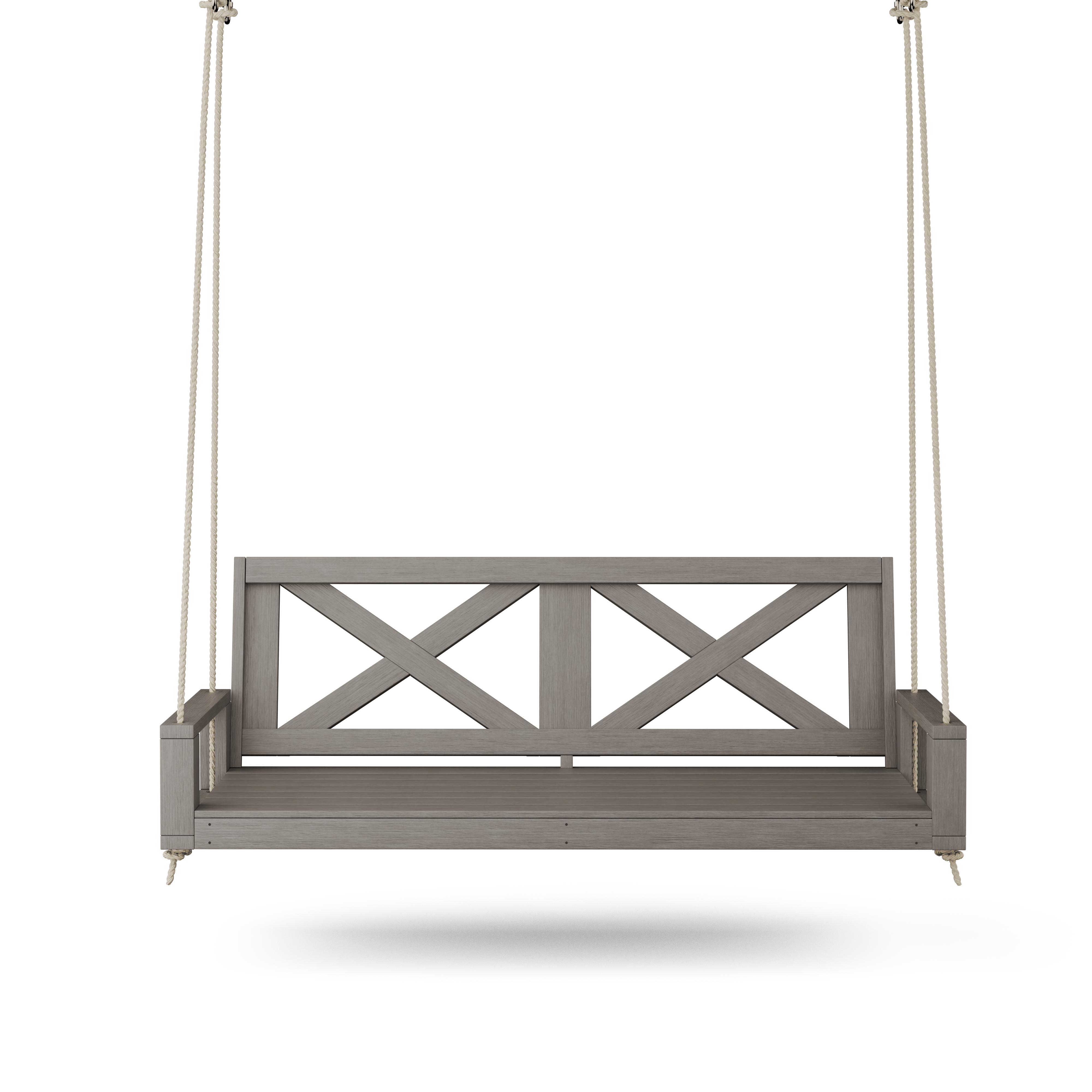 Amish Casual Malvern Porch Swing Bed, 5 Ft Grey