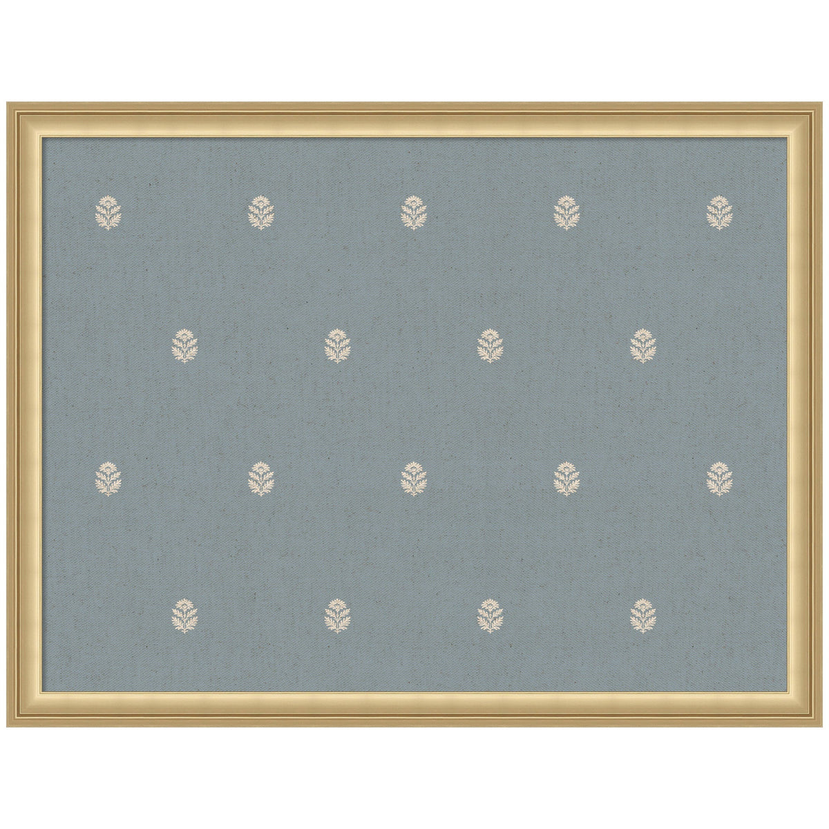 Pinboard Blue Botanical Block Print