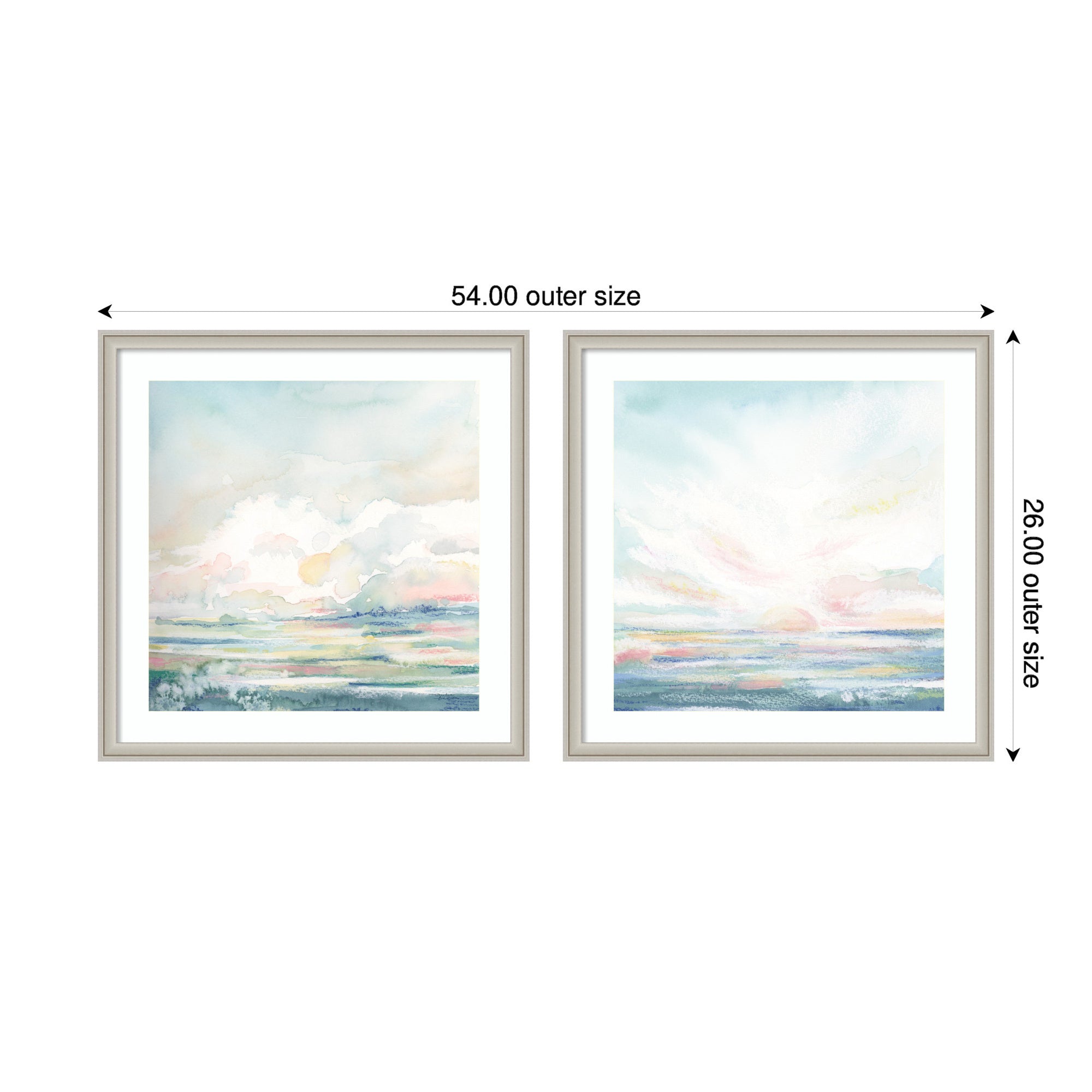 Heavenly Stillness 2 Piece Framed Wall Art Print Set by Julie Maida
