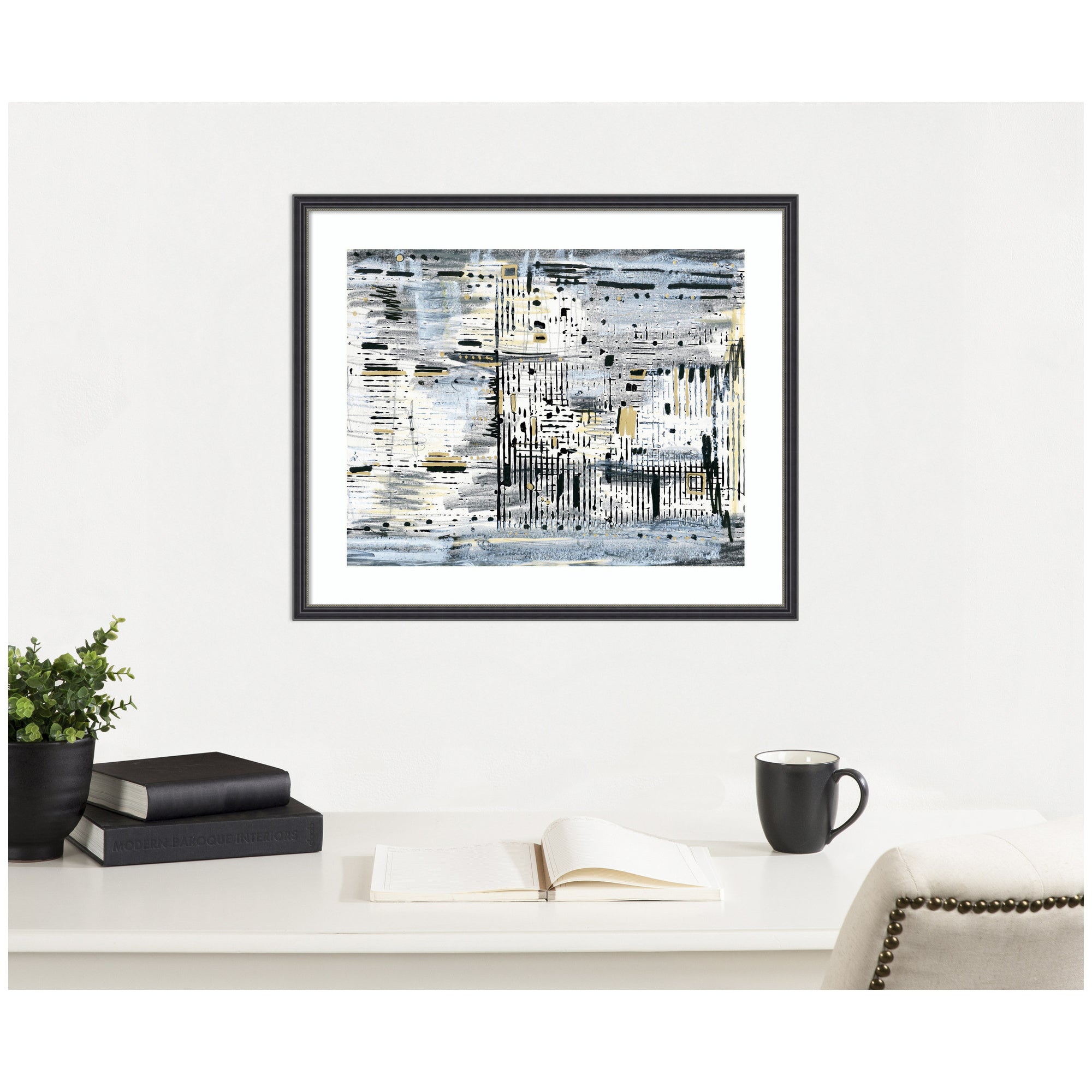 Framed Art Brookyln Bridge Horizontal by Leah Nadeau