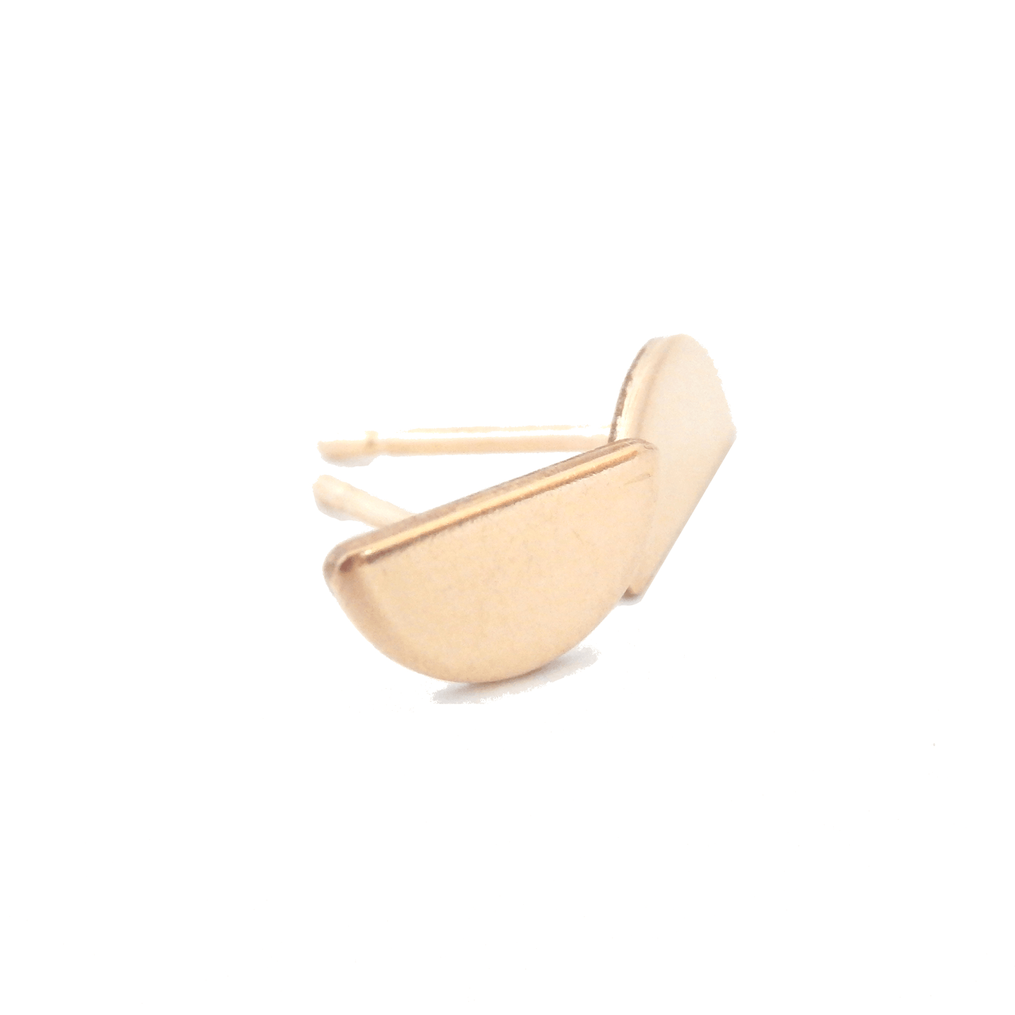 Half Circle Stud Earrings