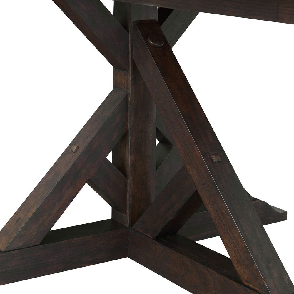 Charleston 98–118" Oak Extension Dining Table