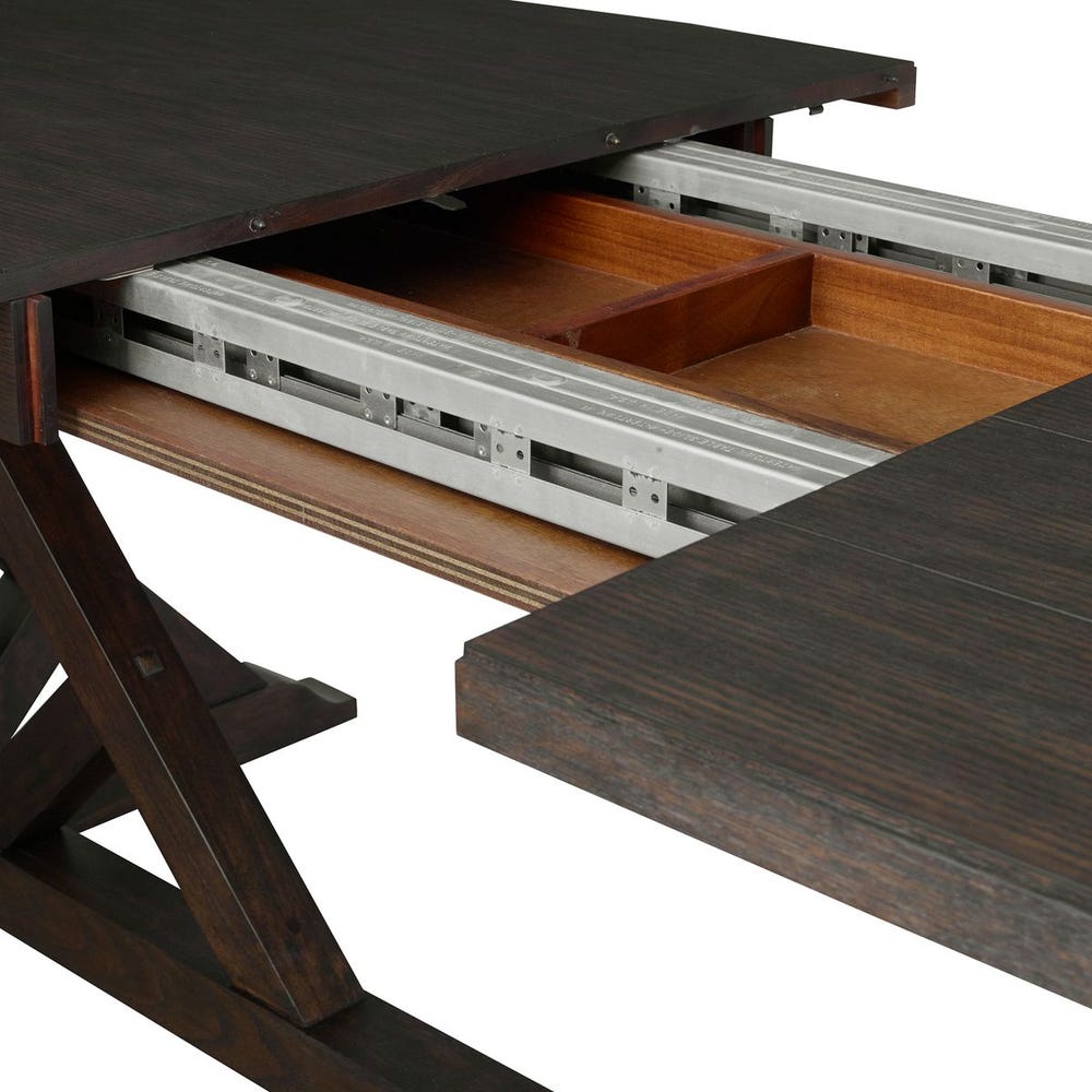 Charleston 98–118" Oak Extension Dining Table