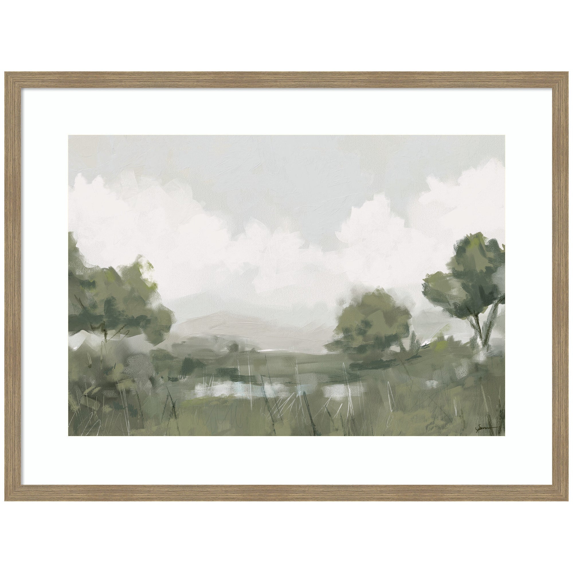 Shades of Olive 23x33 FC by Mary Sparrow Framed Wall Art Print