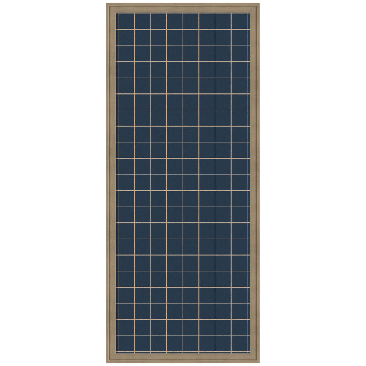 Framed Fabric Pinboard Navy Blue Plaid Wall Organization