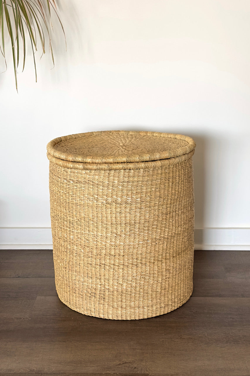 Lidded Hamper - Natural