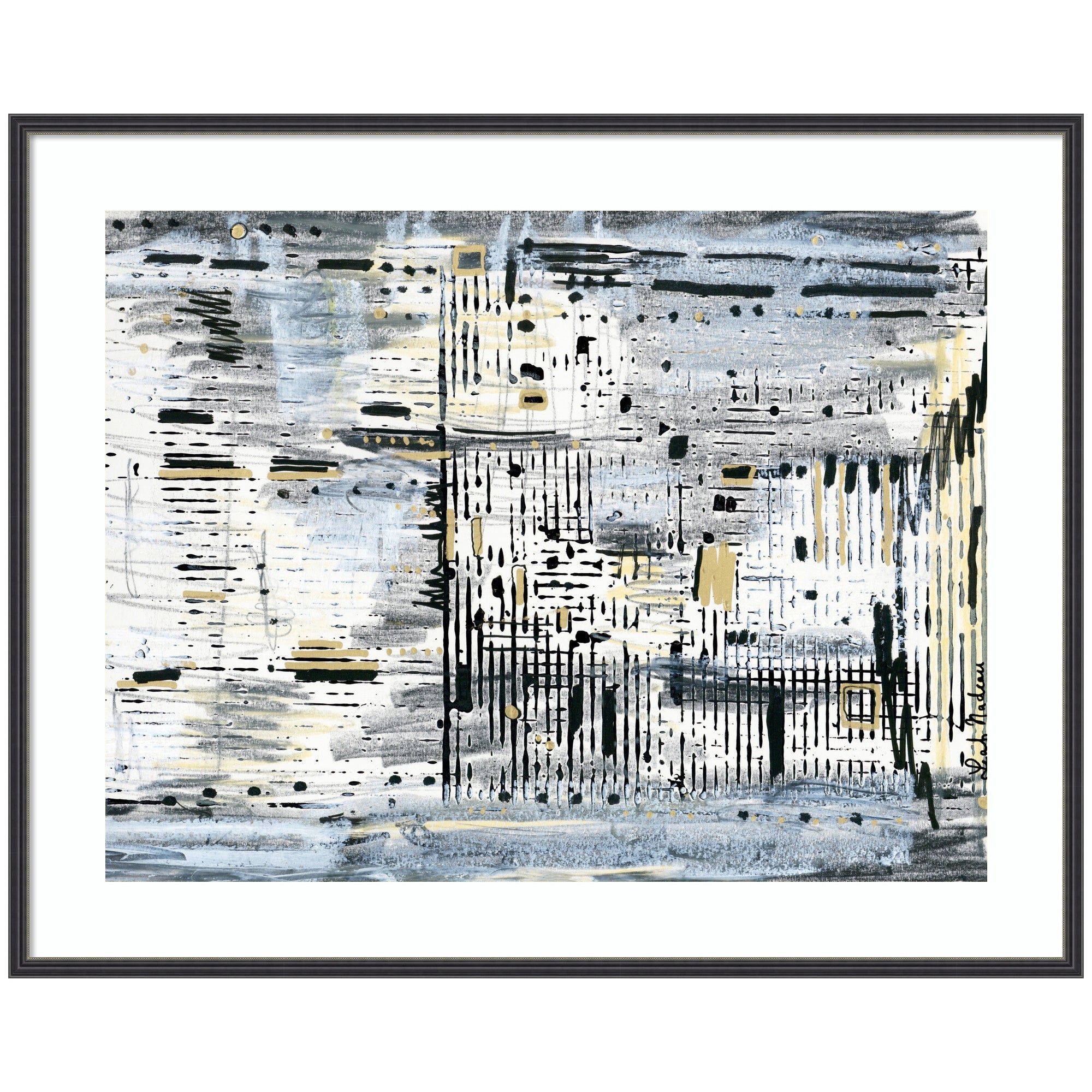 Framed Art Brookyln Bridge Horizontal by Leah Nadeau