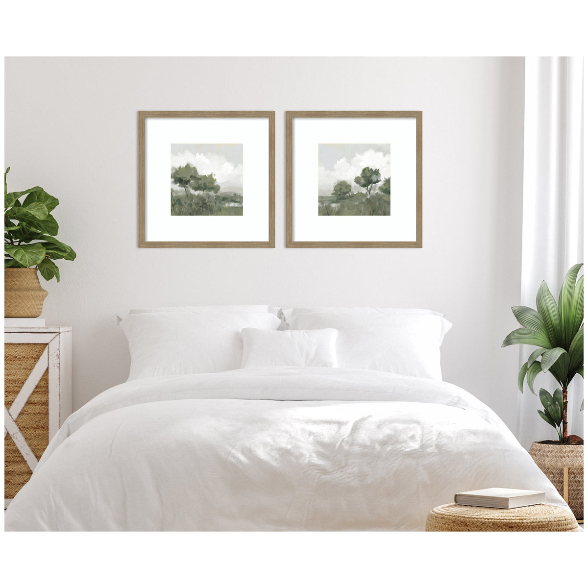 Shades of Olive No. 1 & No. 2 2 Piece Framed Wall Art Print Set by Mary Sparrow