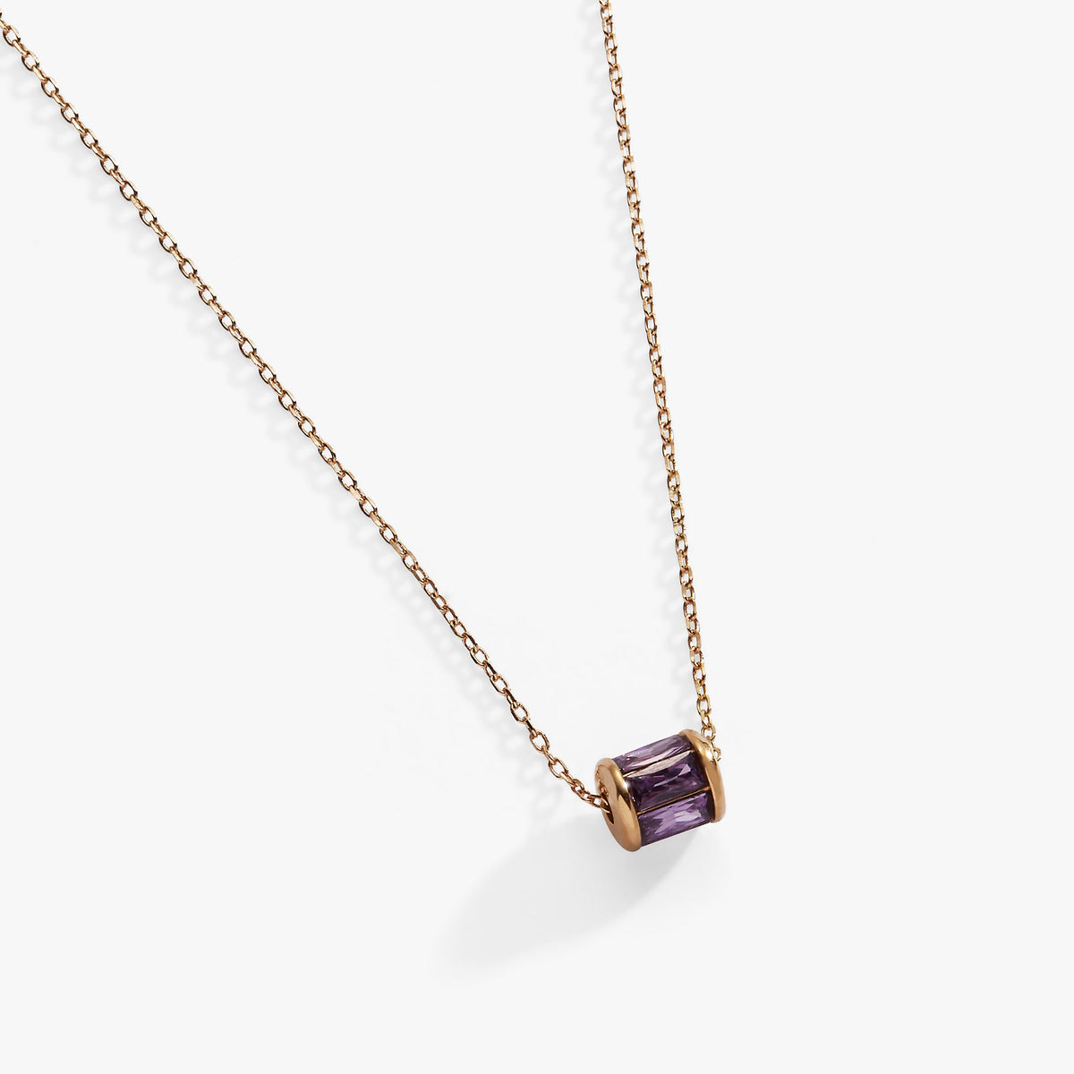 February Birthstone Precious Pendant Necklace