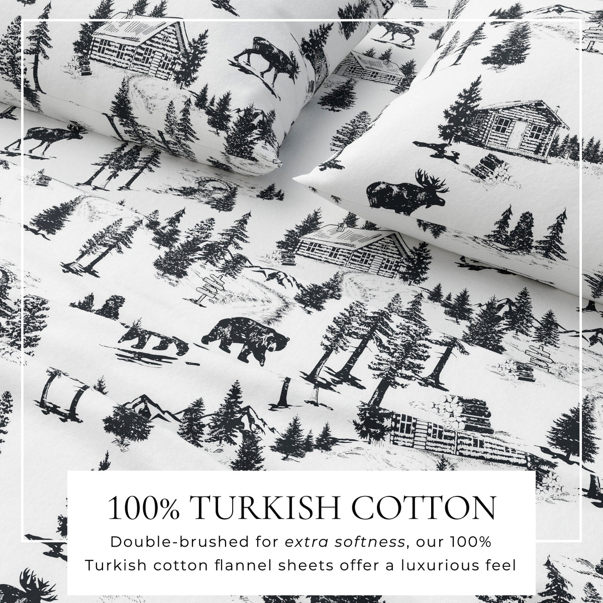 Turkish Cotton Flannel Sheet - Lakeview Collection
