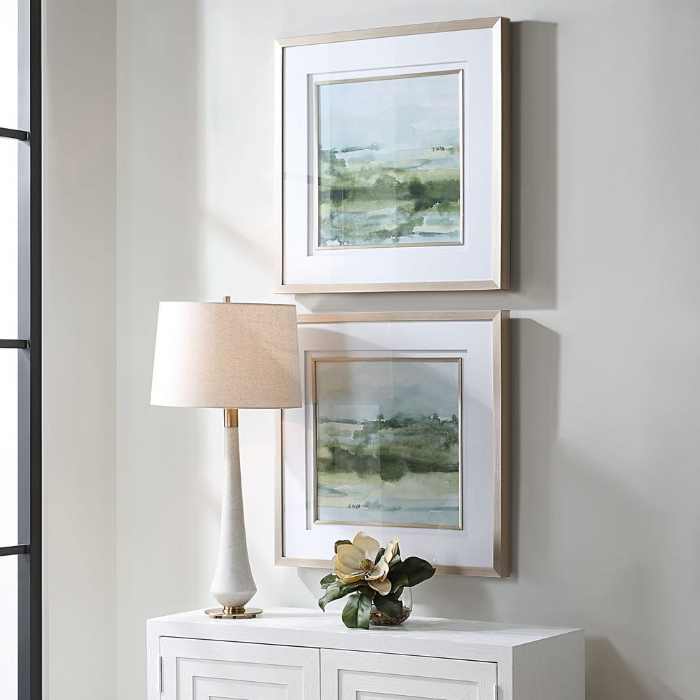 Sierra Sage Framed Landscape Prints, Set of 2