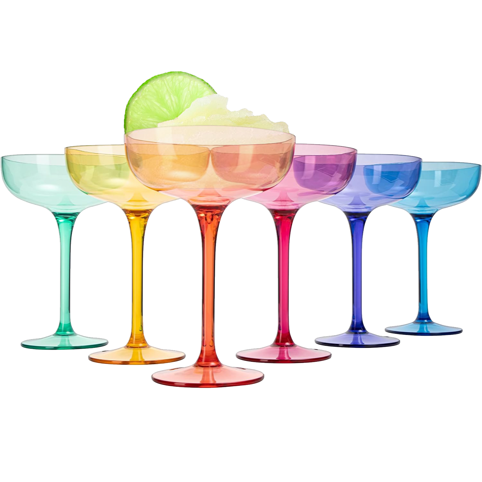 European Style Crystal Stemmed Wine Glasses Acrylic Glasses Tritan Drinkware Unbreakable Muted Color