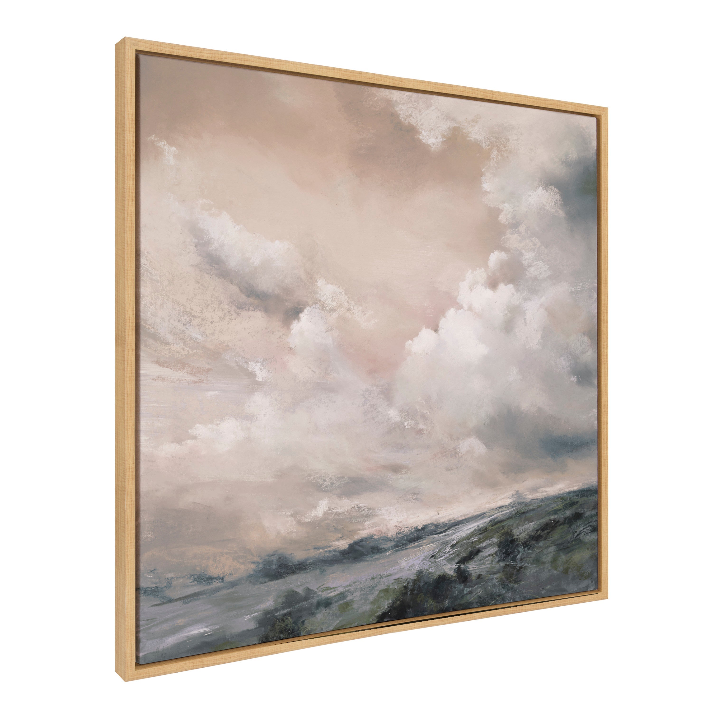 Sylvie When the North Wind Blows- Sepia Framed Canvas by Nel Whatmore