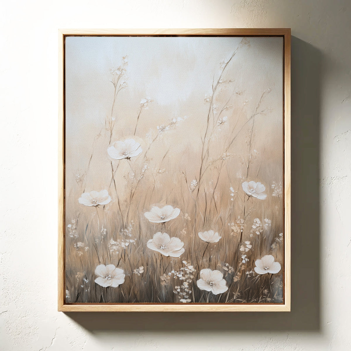 Serenity in Beige Blossoms