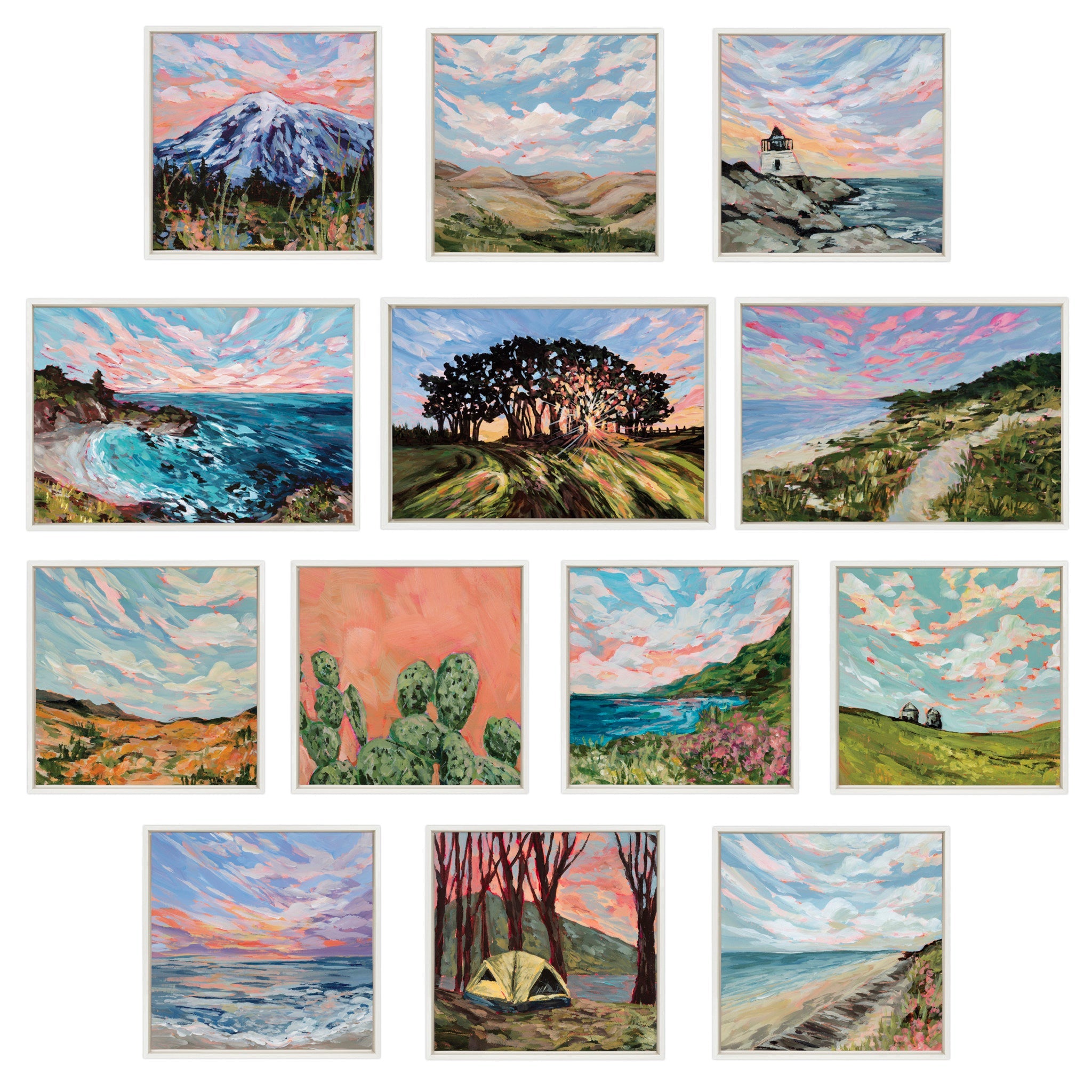 Sylvie California Framed Canvas by Emily Kenney