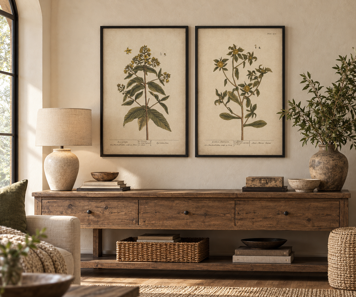 Grand Botanical Prints - Set of 2