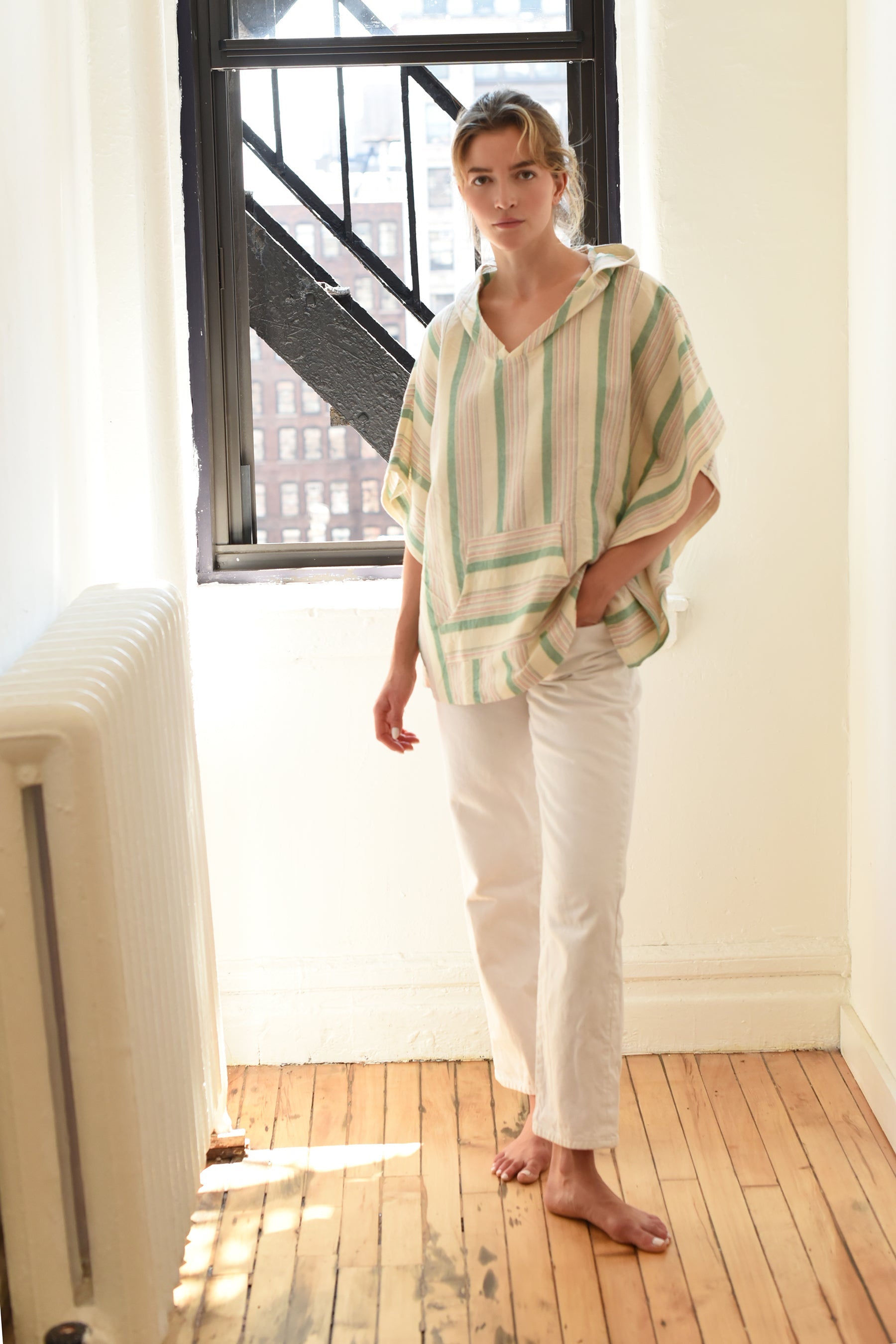 Blue Ivory Montauk Poncho