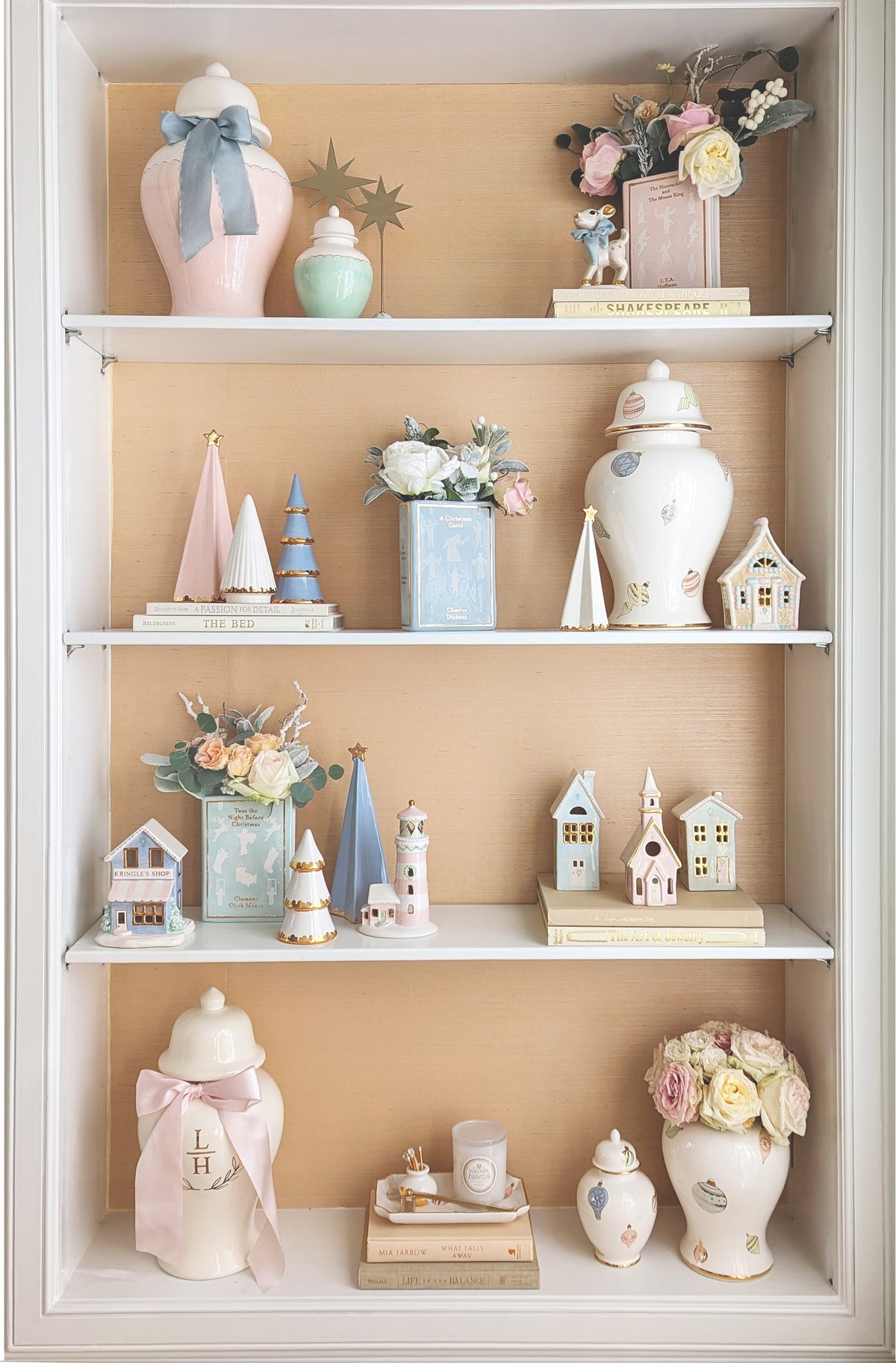 Christmas Classics Book Vase- The Nutcracker and the Mouse King in Pink