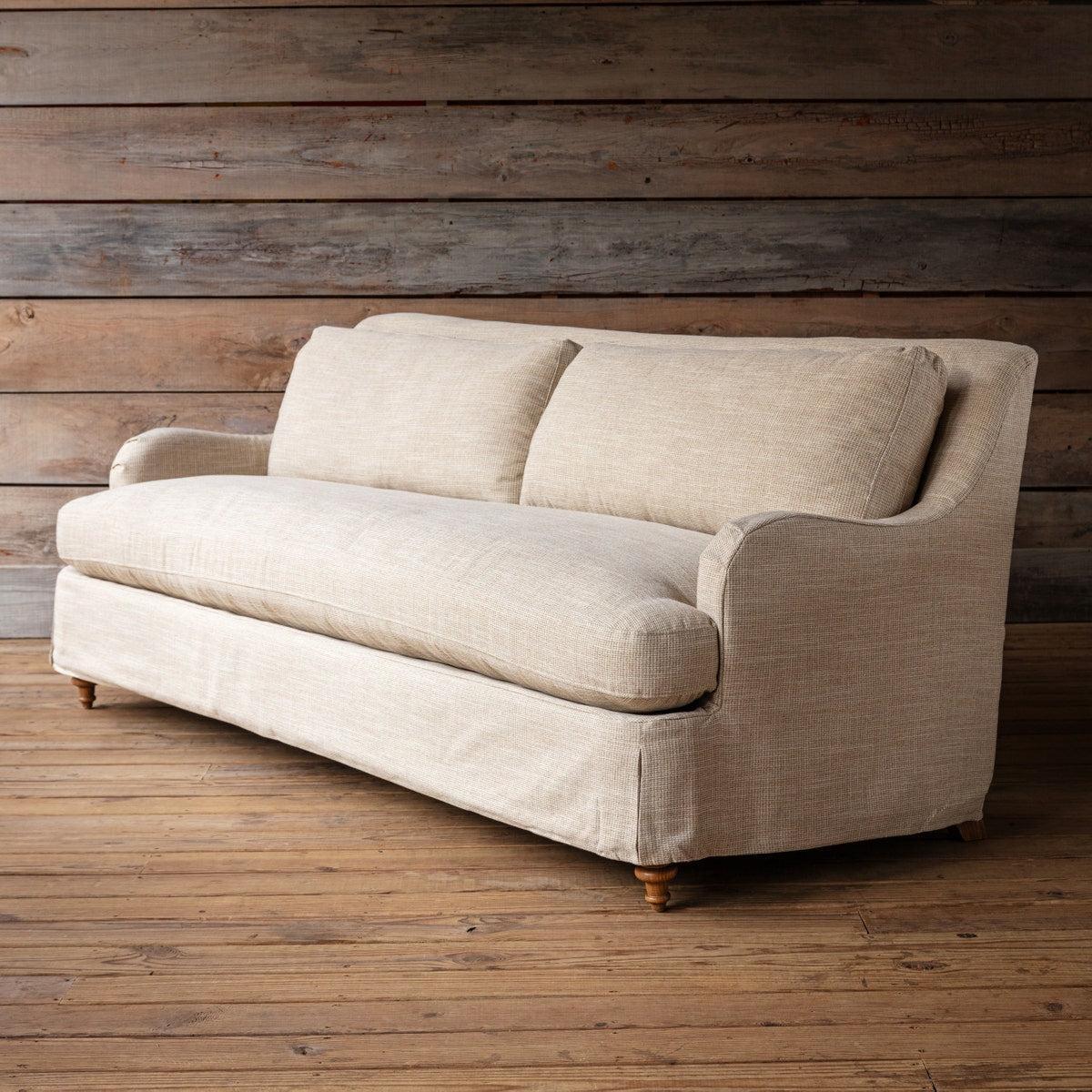 Houndstooth Slipcovered Sofa