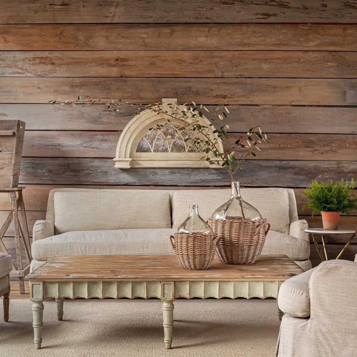 Houndstooth Slipcovered Sofa