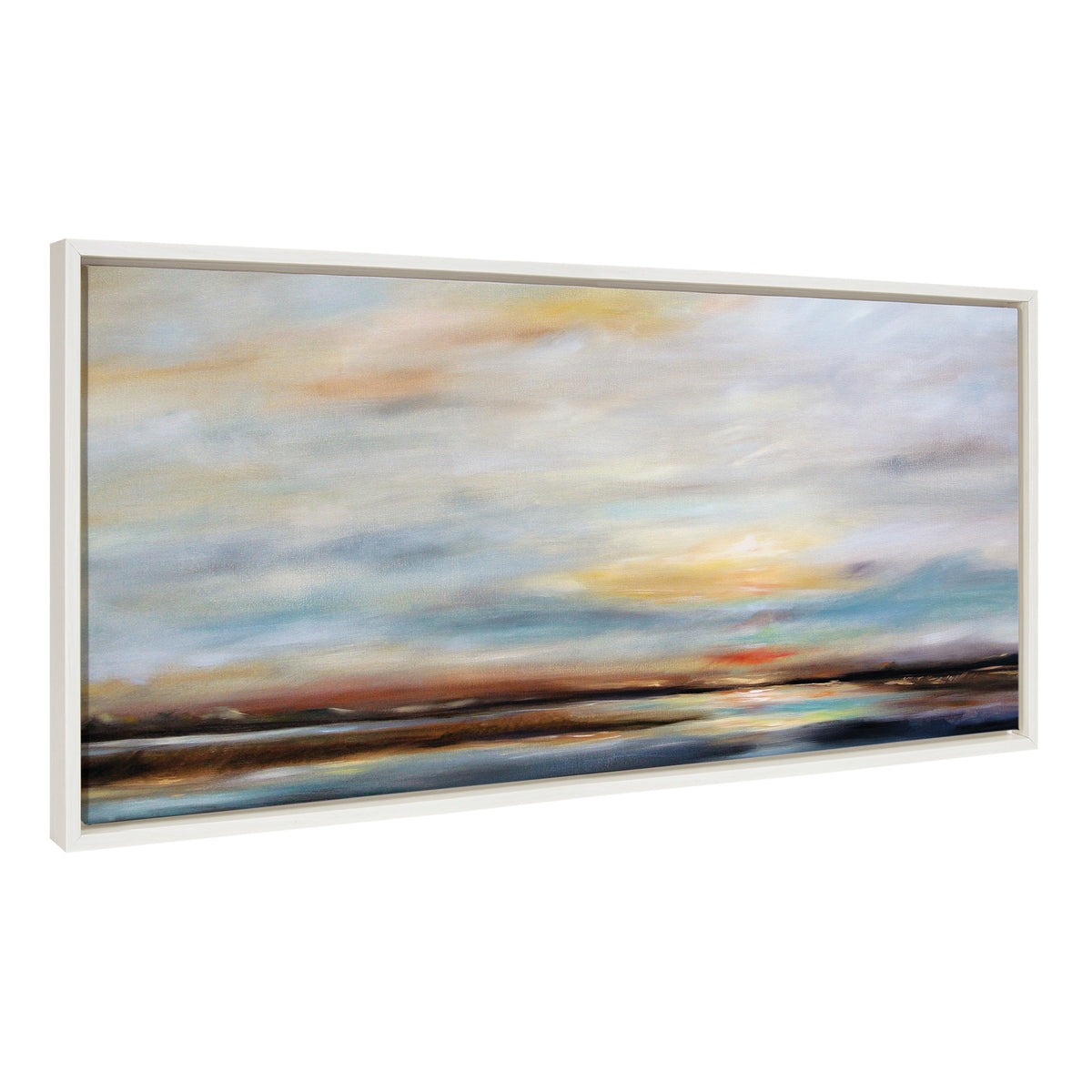 Sylvie Carolina Sunset Framed Canvas by Mary Sparrow