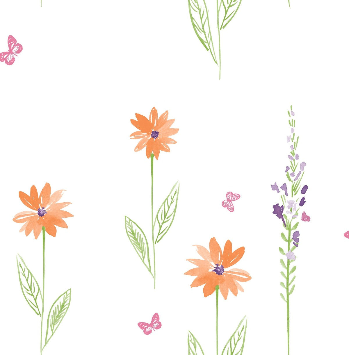 Day Dreamers Daisy Field Floral Unpasted Wallpaper