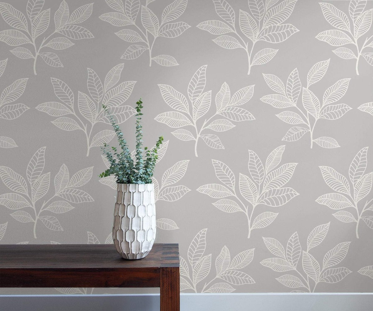 Boho Rhapsody Paradise Leaves Botanical Wallpaper
