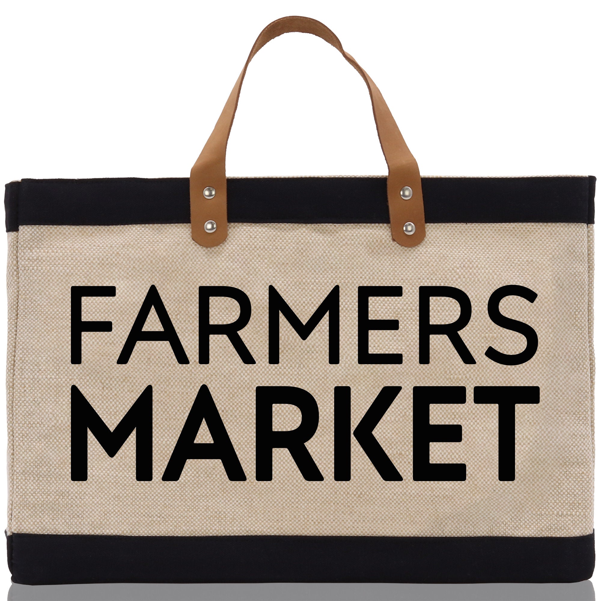 Farmers Market Jute Canvas Tote Funny Farmer Market Bag Quote Jute Bag Shopping Bag Burlap Bag Farmhouse Bag Grocery Bag