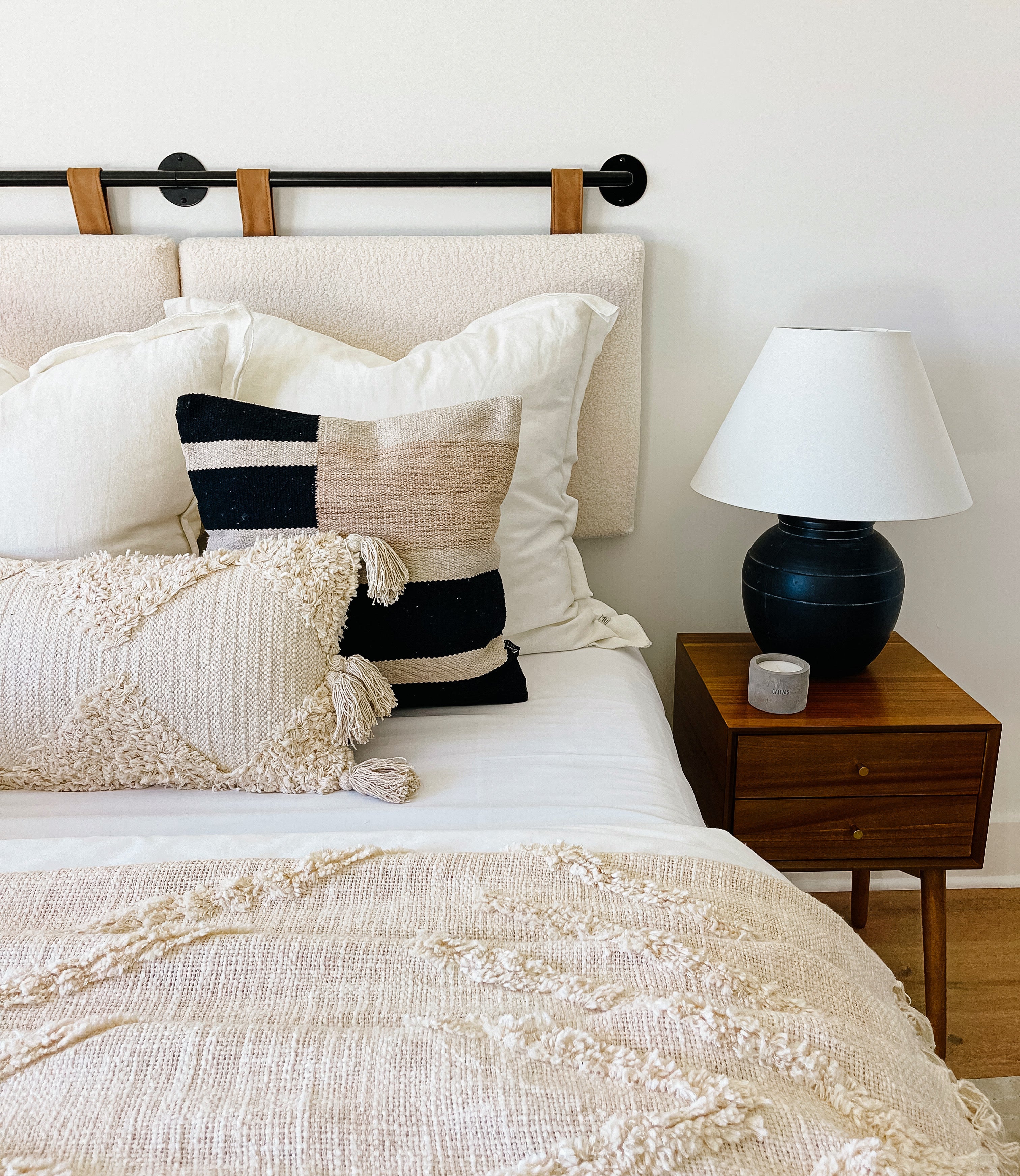 Calabasas Pillow Cover – Soft Neutral Minimalist Throw Pillow