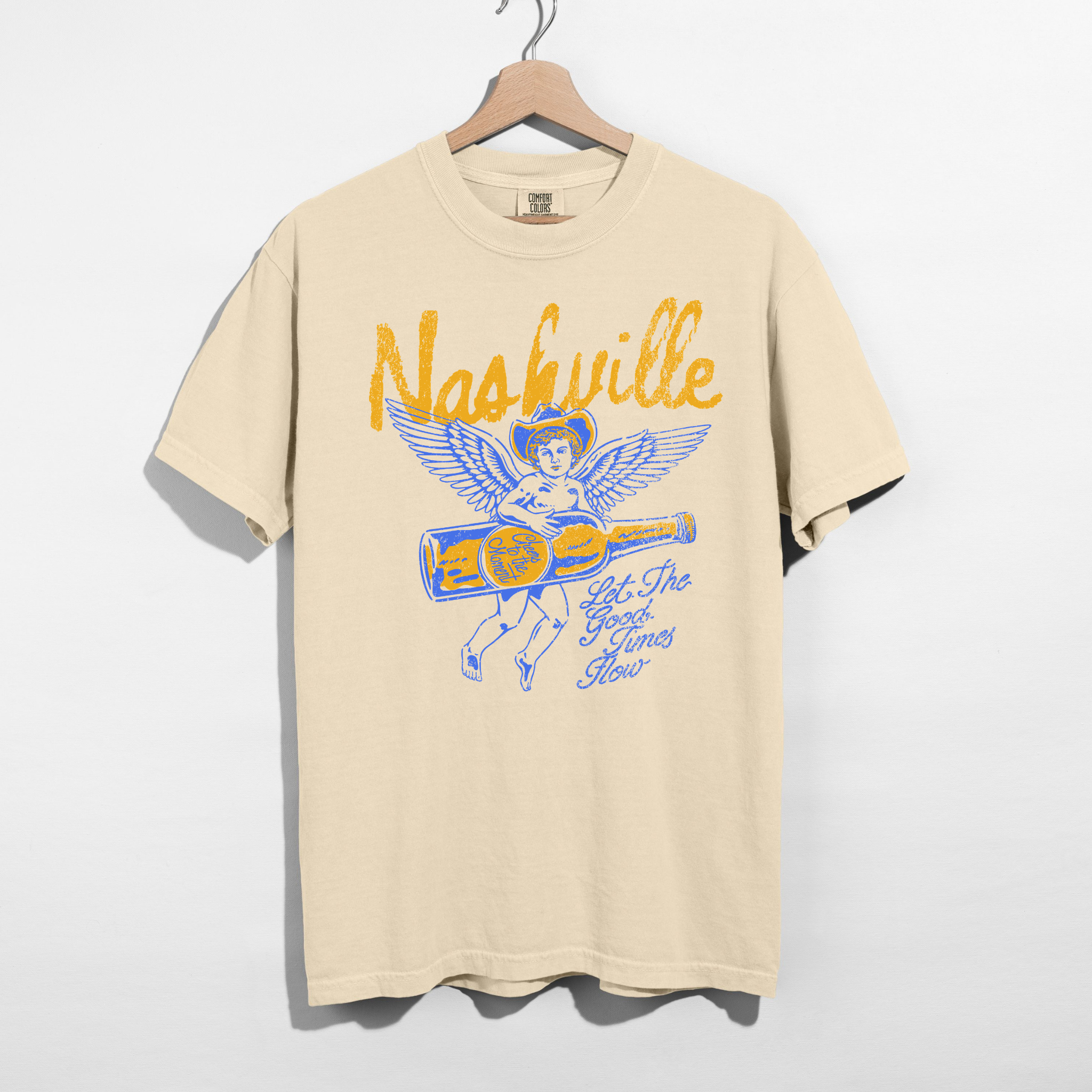 Nashville Graphic Tee – Western Angel Shirt | Country Concert Outfit Tee